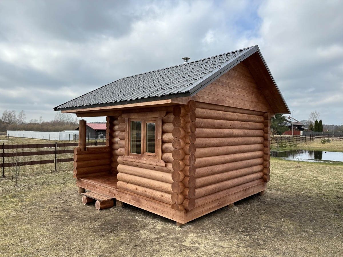 Guļbūves pirts, malkas krāsns, 18 m²
