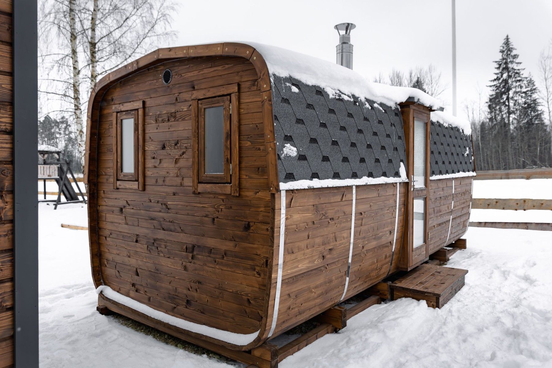 Mucas pirts, malkas krāsns, 15,9 m² — attēls 2
