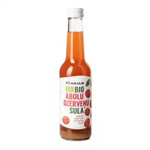 BIO ābolu–dzērveņu sula, 12 × 275 ml