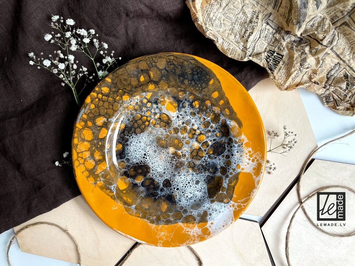 Šķīvji LeMade, deserta, 20,5 cm, keramika, oranžā krāsā — attēls 3