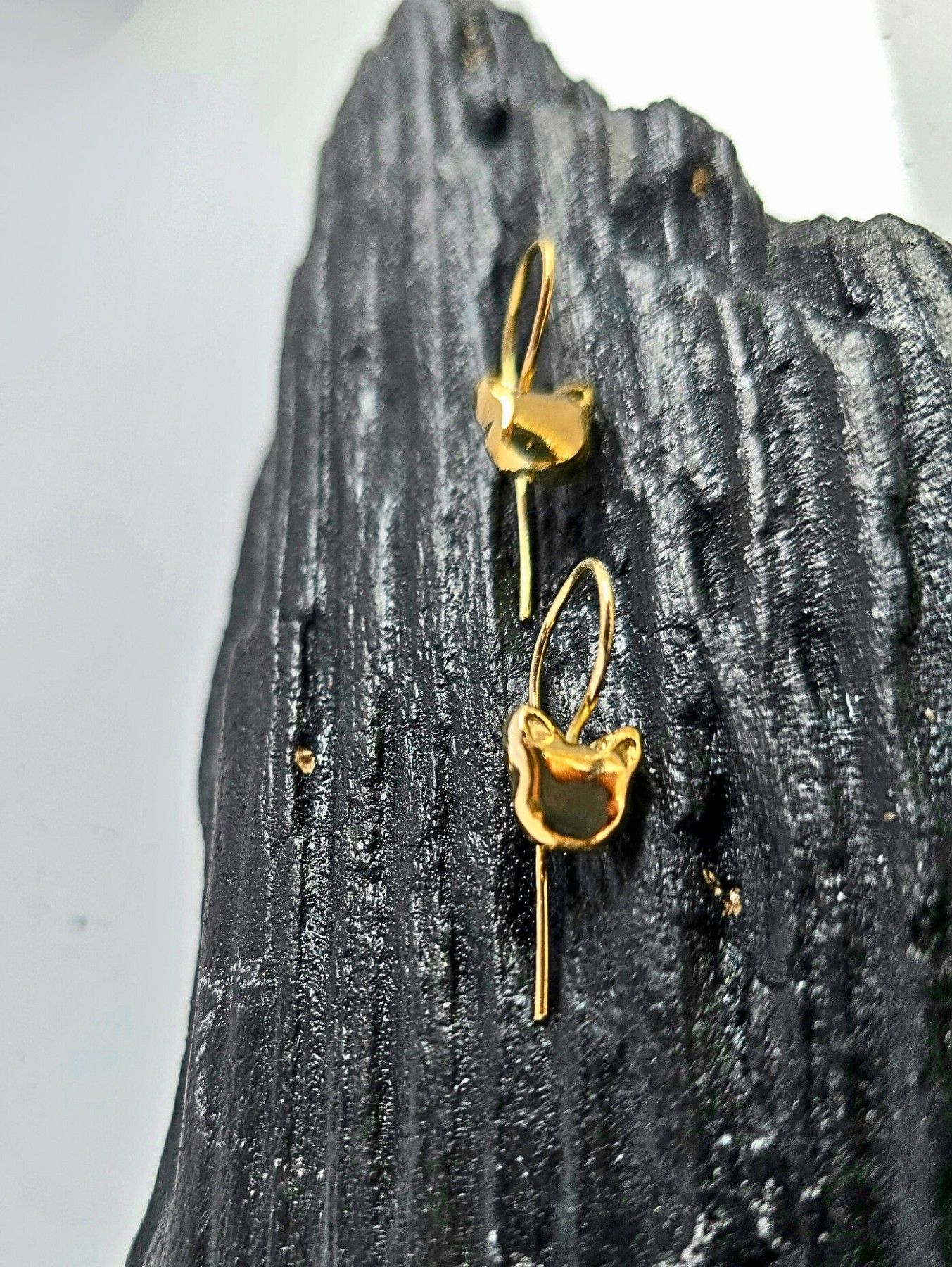 Auskari Asmane Jewellery, sudrabs 925, zelta krāsā