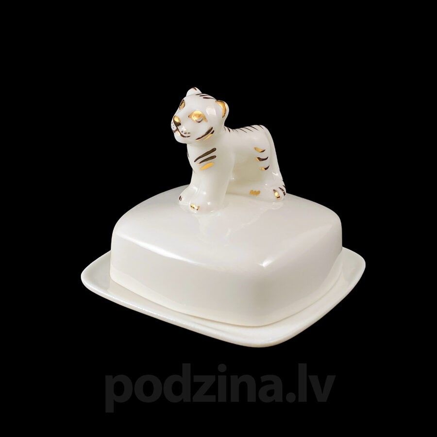 Sviesta trauks Podziņas porcelāns, porcelāns