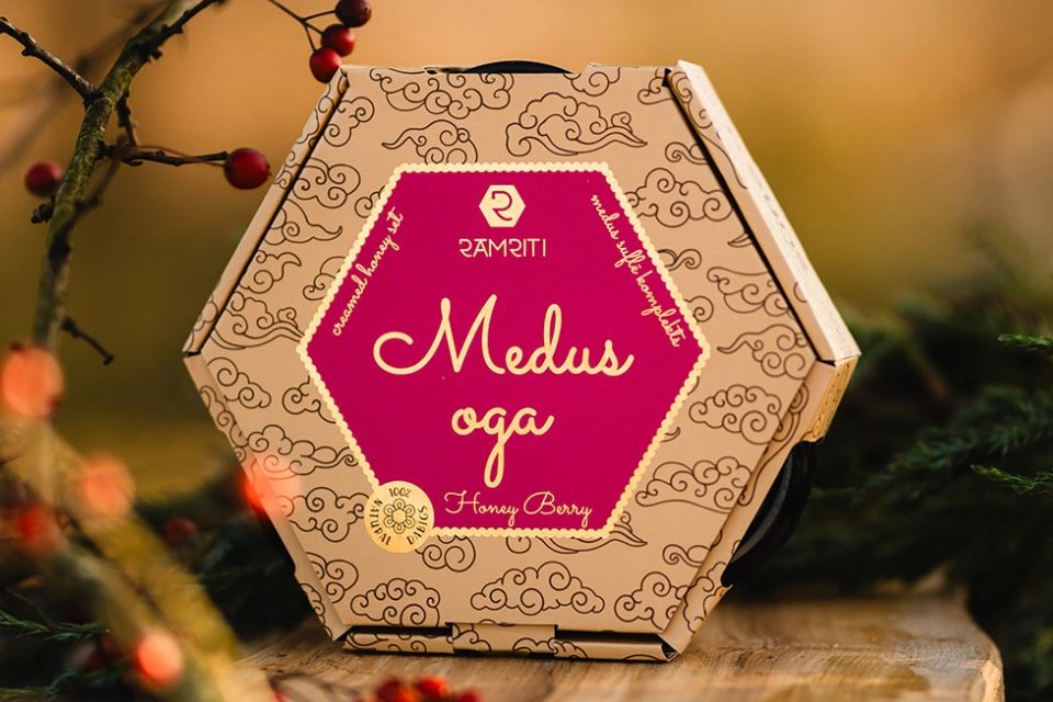 Medus suflē dāvanu komplekts „Medus oga” (3 × 50 g) — attēls 2