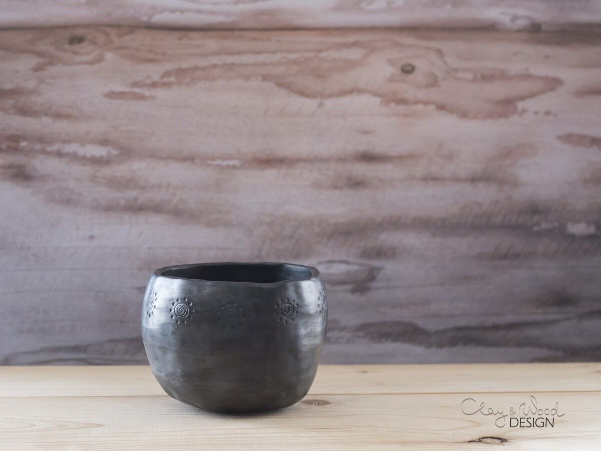 Puķu pods Clay & Wood Design, Ø 12,5 cm, augstums 9 cm — attēls 3