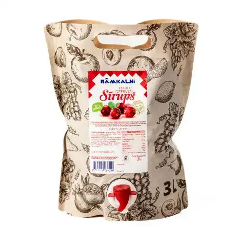 Lielogu dzērveņu sīrups, 3 l