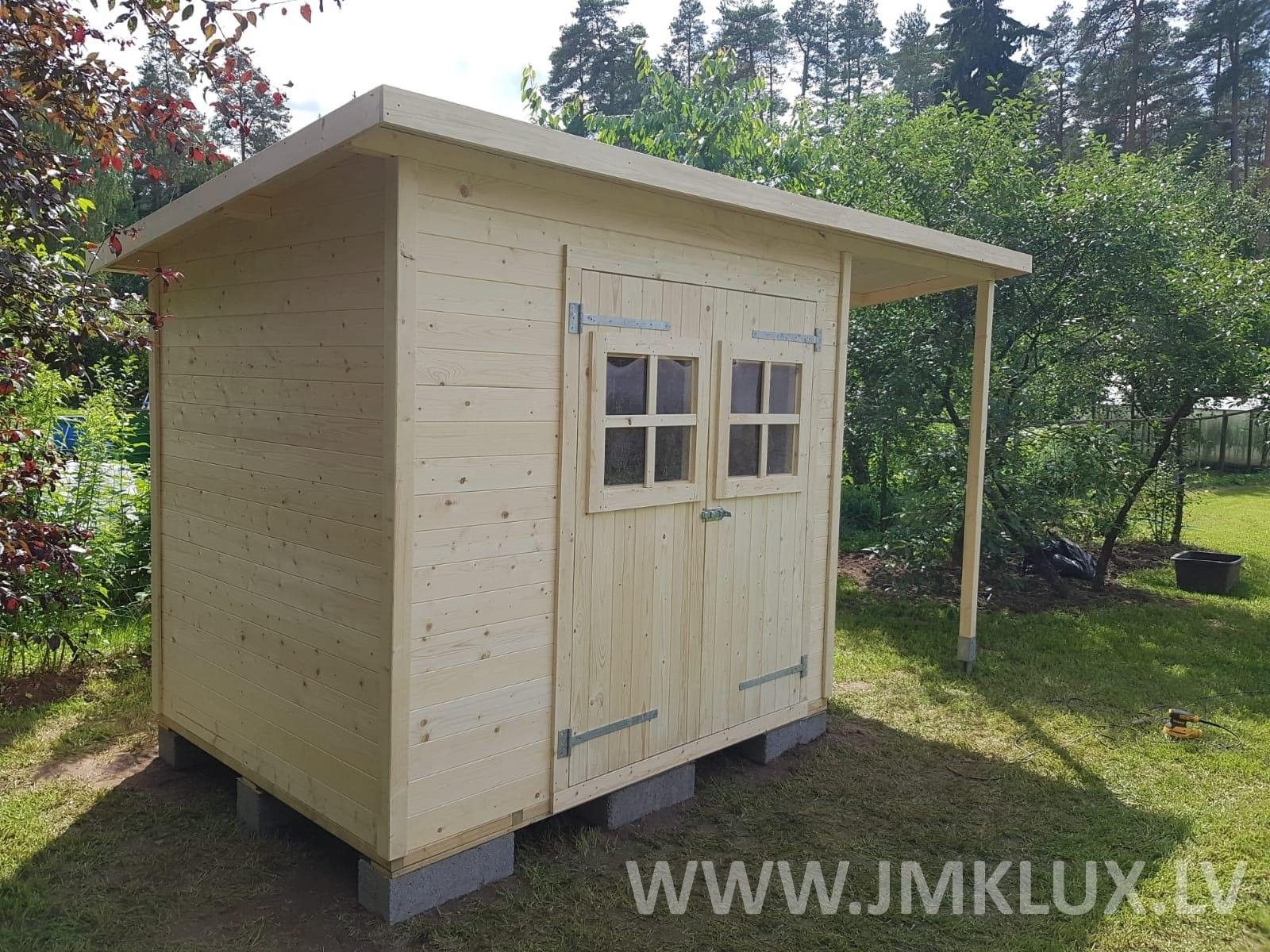 Šķūnis no koka, 9,8 m²