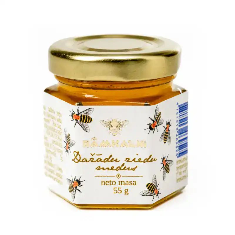 Dažādu ziedu BIO medus, 55 g