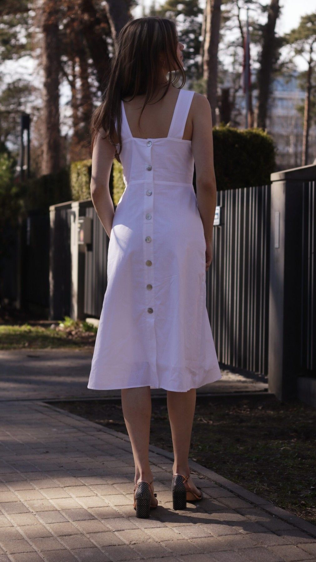 Kleita Feel the Style, XS, S, M, L, XL, midi, kokvilna