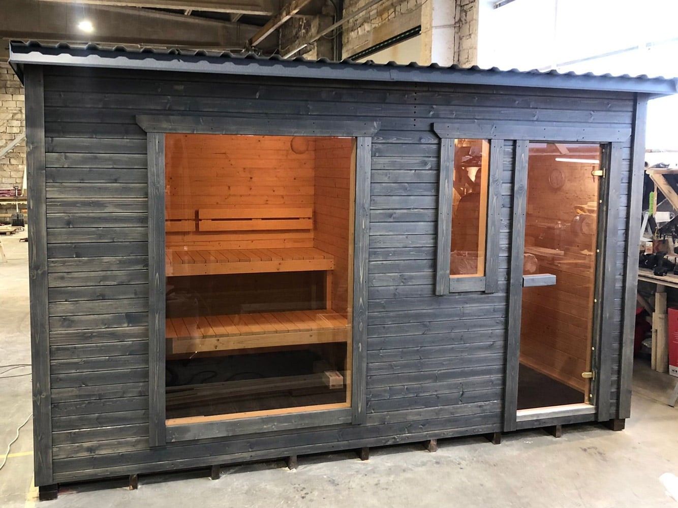 Karkasa pirts, 10 m², 8 personām — attēls 2