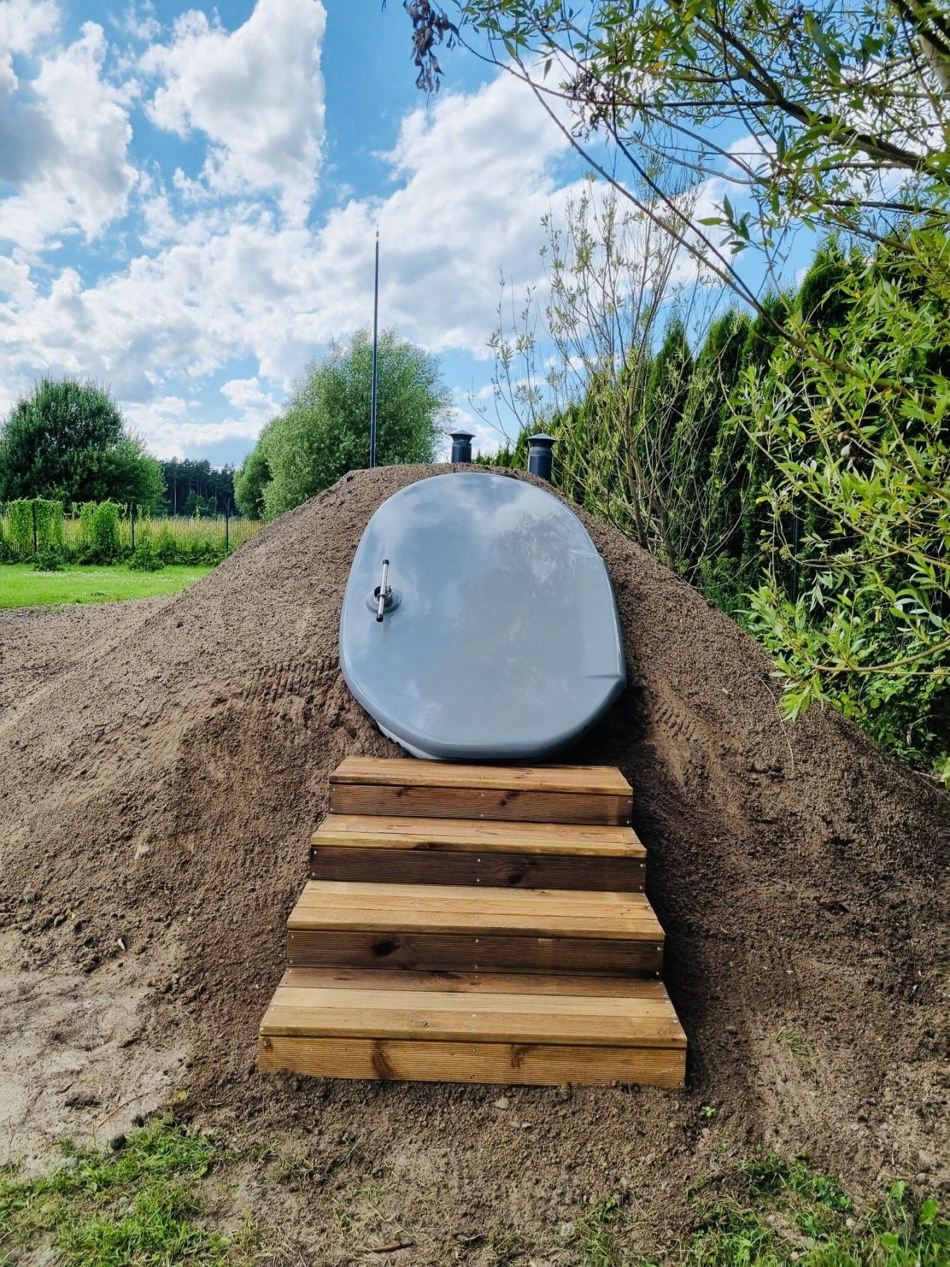 Pakāpieni Balustrāde, platums 40 cm, garums 75 cm, koks — attēls 4