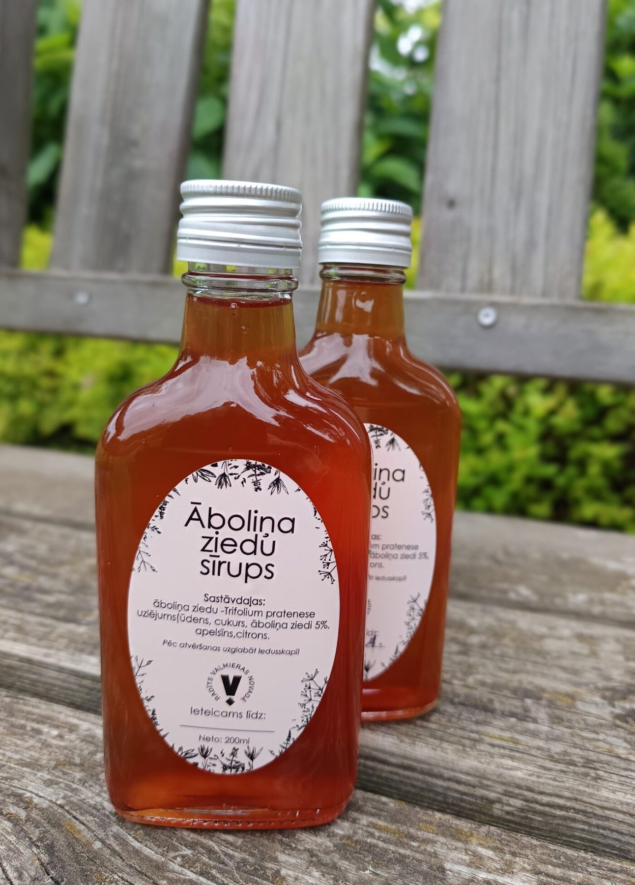 Sīrups Rada Zita, sarkanā āboliņa ziedi, 200 ml
