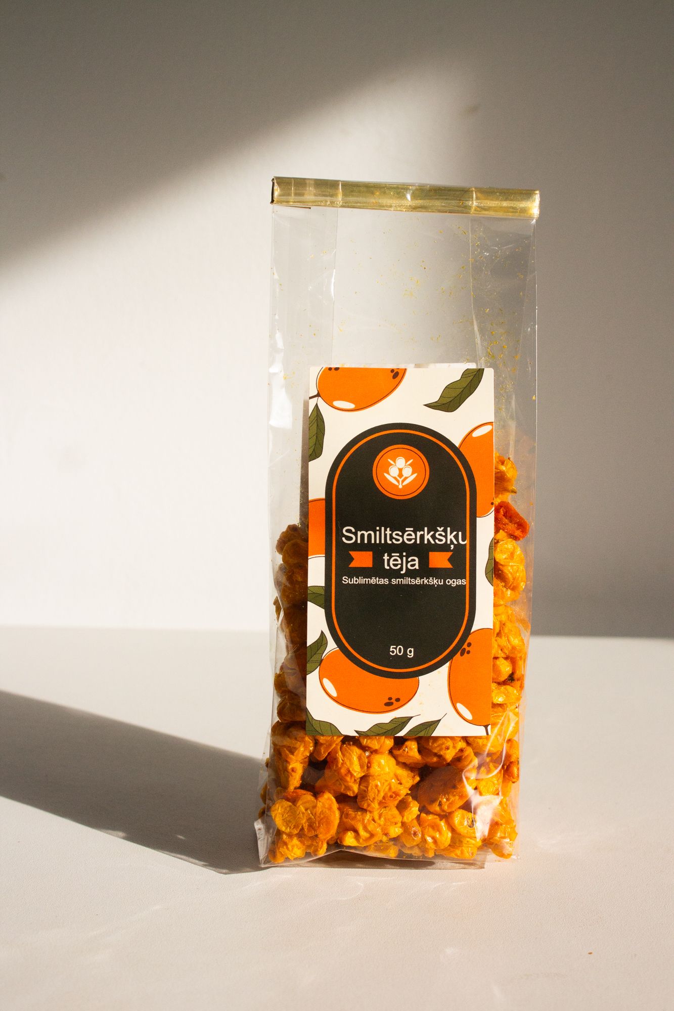Smiltsērkšķu augļu tēja — liofilizētas ogas, 50 g — attēls 2