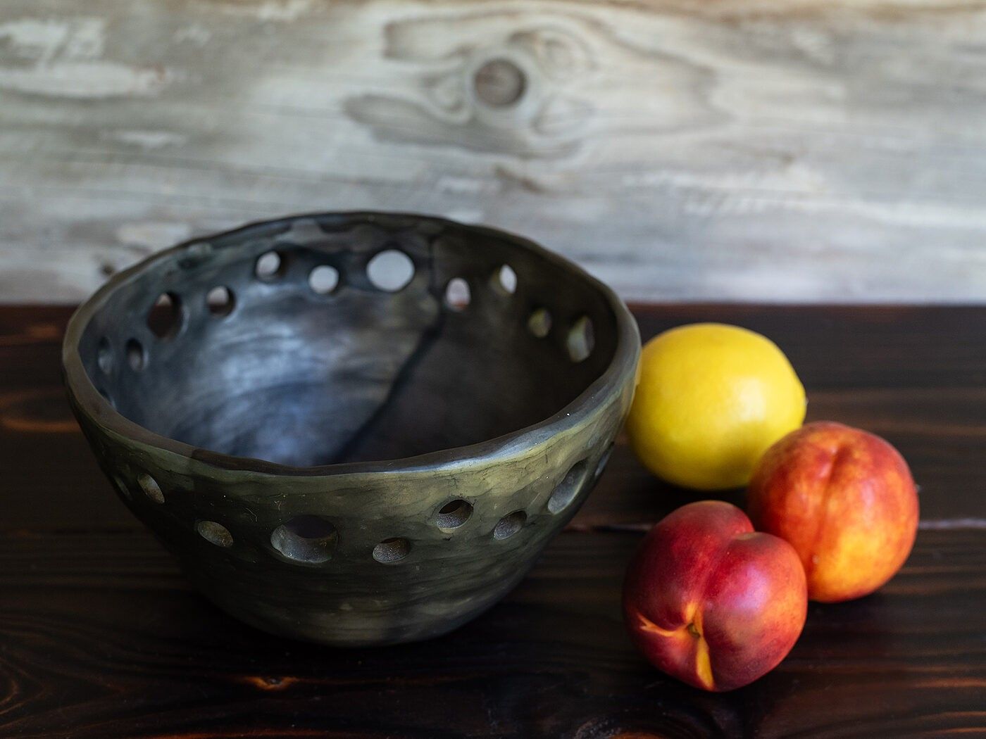 Servēšanas bļoda Clay & Wood Design, 19 cm, keramika — attēls 2