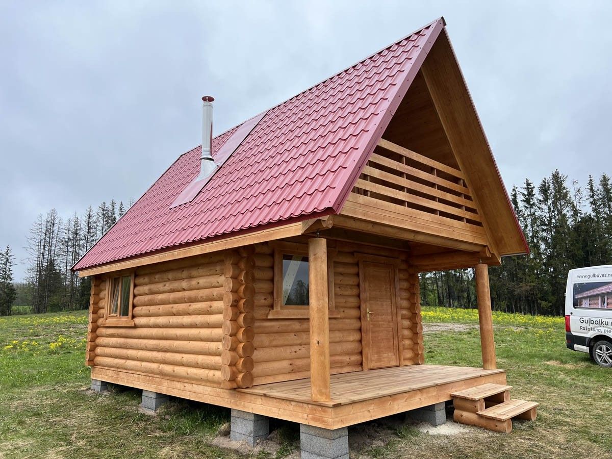 Guļbūves pirts, malkas krāsns, 51 m² — attēls 2