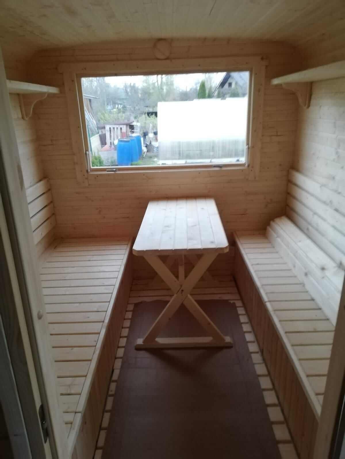 Mucas pirts, malkas krāsns, 13,8 m² — attēls 2