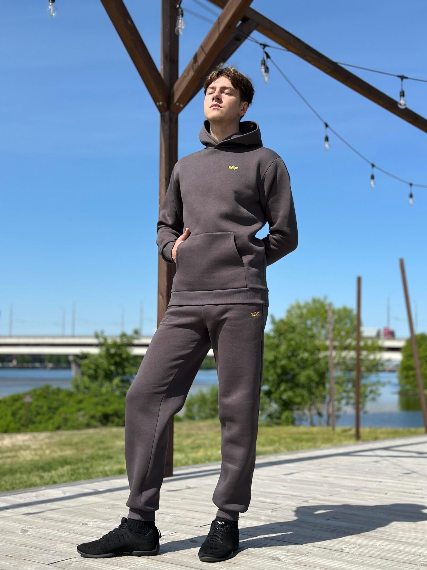 Vīriešu džemperis Ozolvīle, XS, M, L, XL, kokvilna — attēls 4