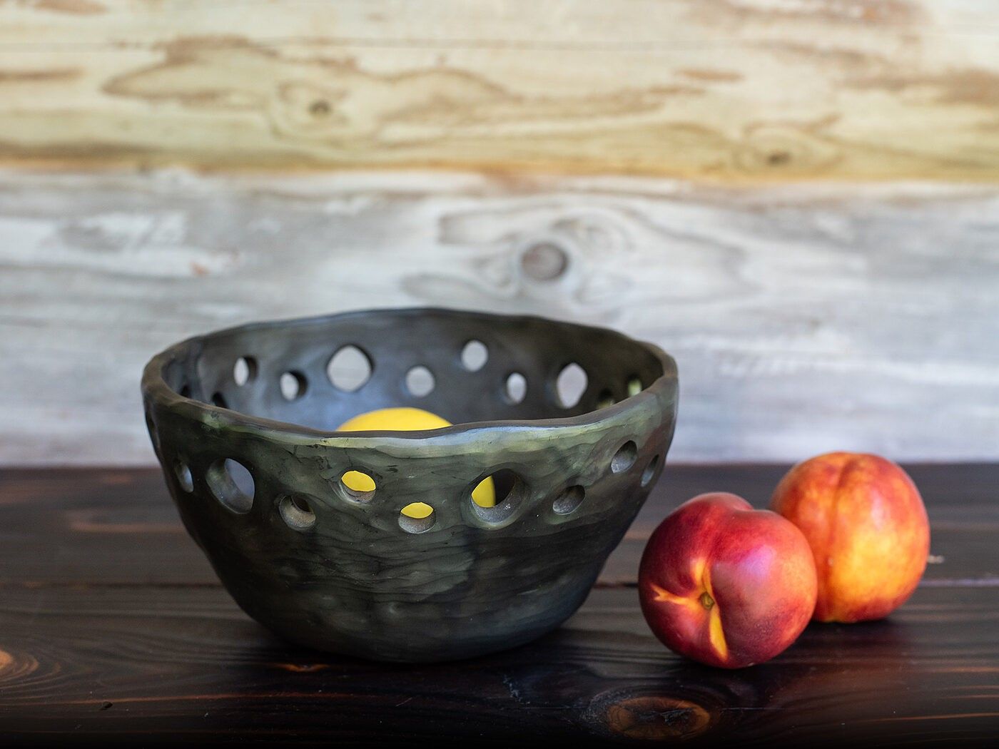 Servēšanas bļoda Clay & Wood Design, 19 cm, keramika