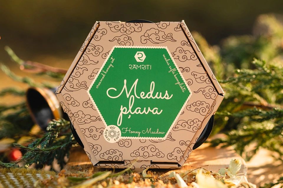 Medus suflē dāvanu komplekts „Medus pļava” (3 × 50 g) — attēls 2