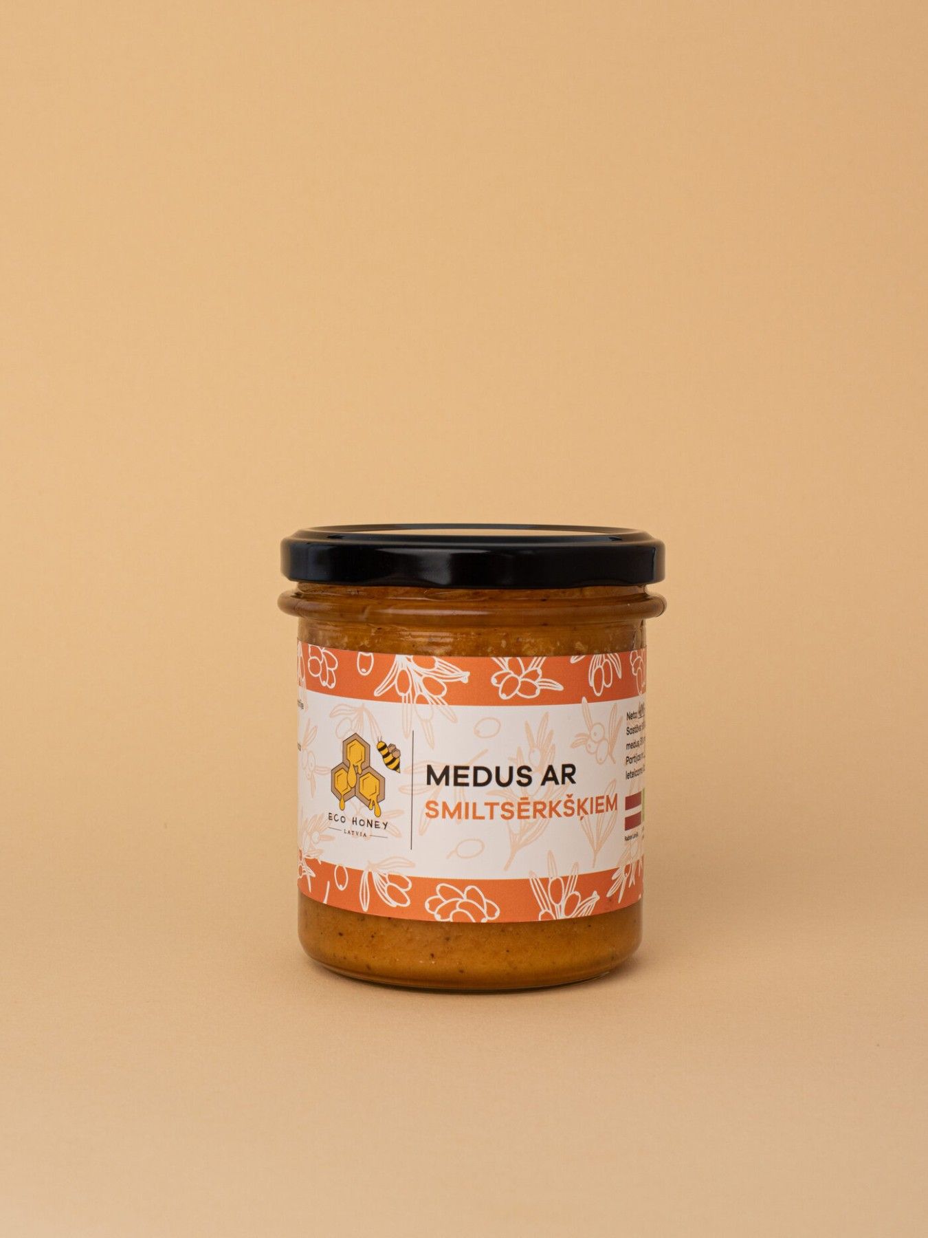 Medus ar piedevām EcoHoney Latvia, 400 g, krēmveida (putots) — attēls 3