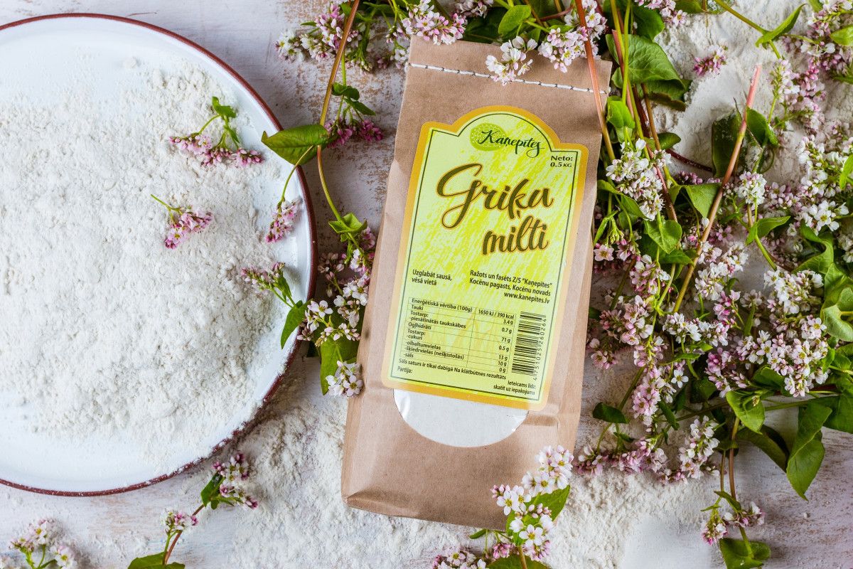Zaļo griķu milti, BIO, 0,5 kg