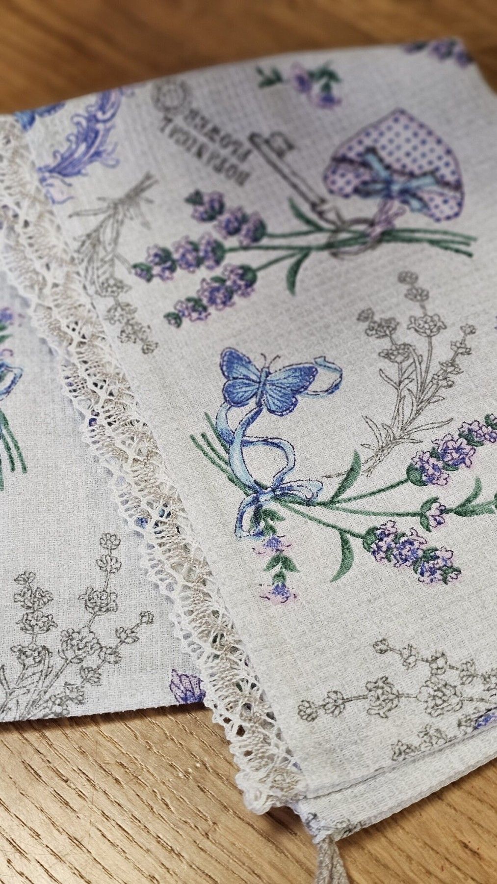 Dvielis MiPe Design, kokvilna, violetā krāsā — attēls 2