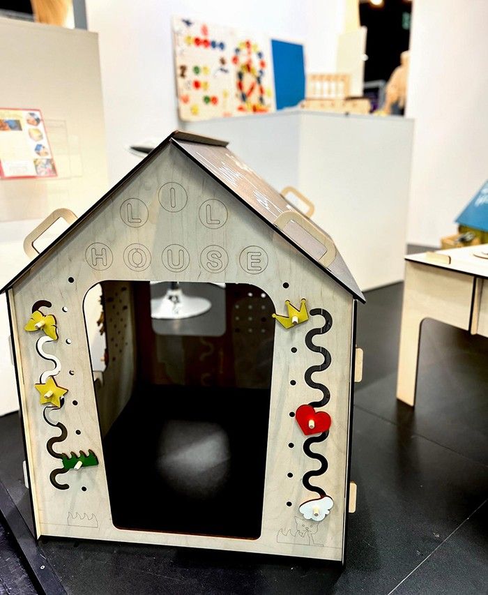 Rotaļu mājiņa LiL HOUSE, 1–2, 3–4 g., platums 0,65 m, koks — attēls 4