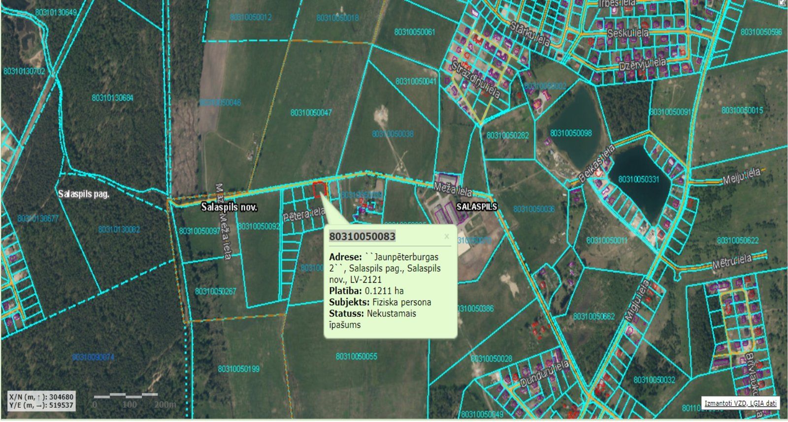 Zemes gabals 1211 m², Pētera iela 2, Salaspils — attēls 3