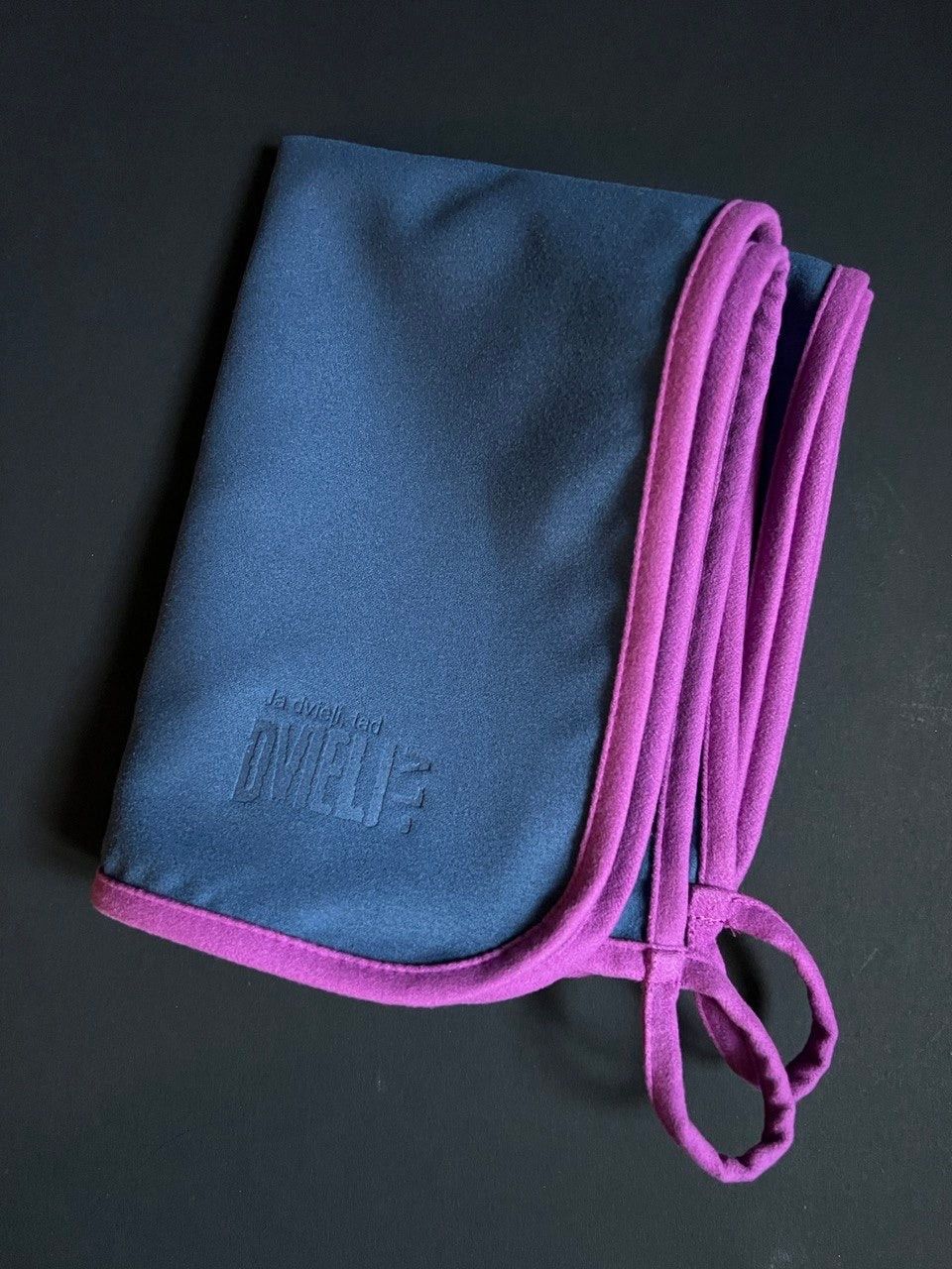 Dvielis DVIELI.LV, mikrošķiedra, zilā, violetā krāsā — attēls 3