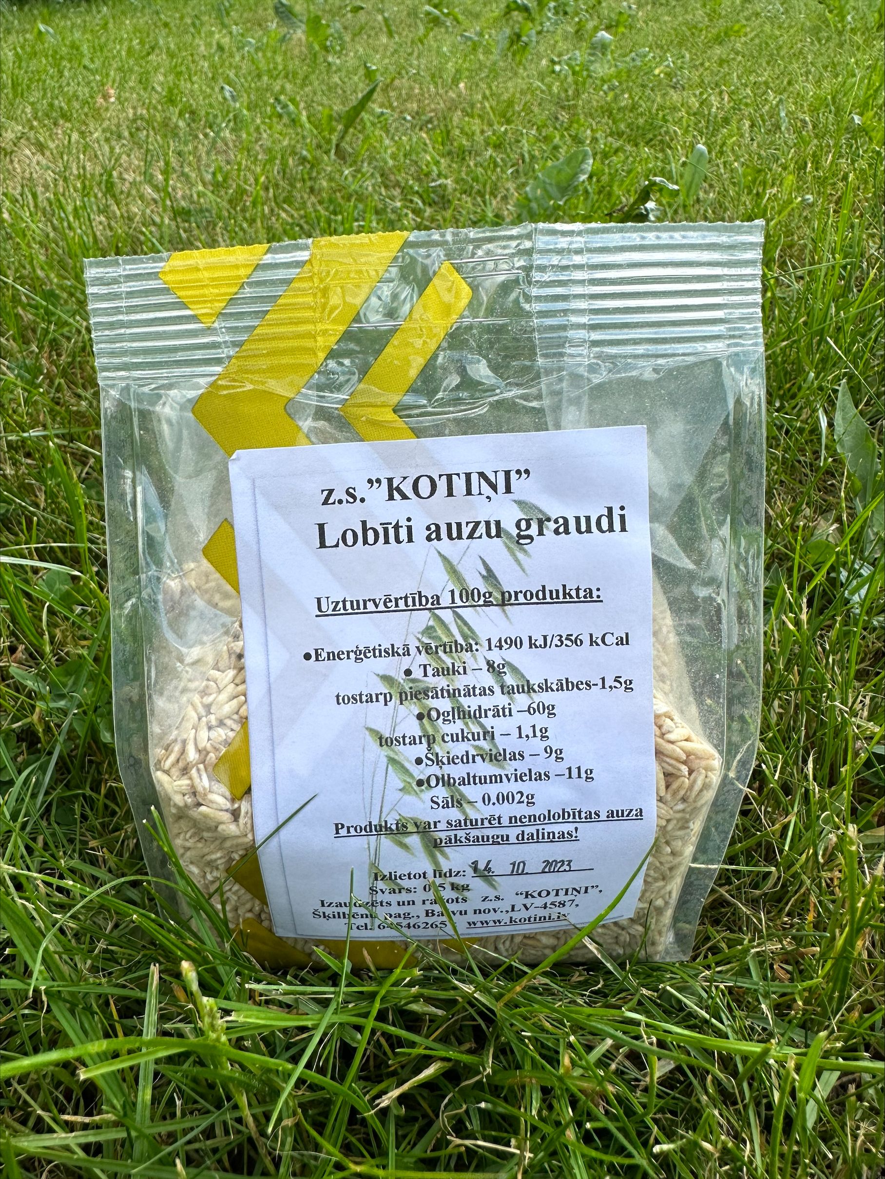 Lobīti auzu graudi, 0,5 kg
