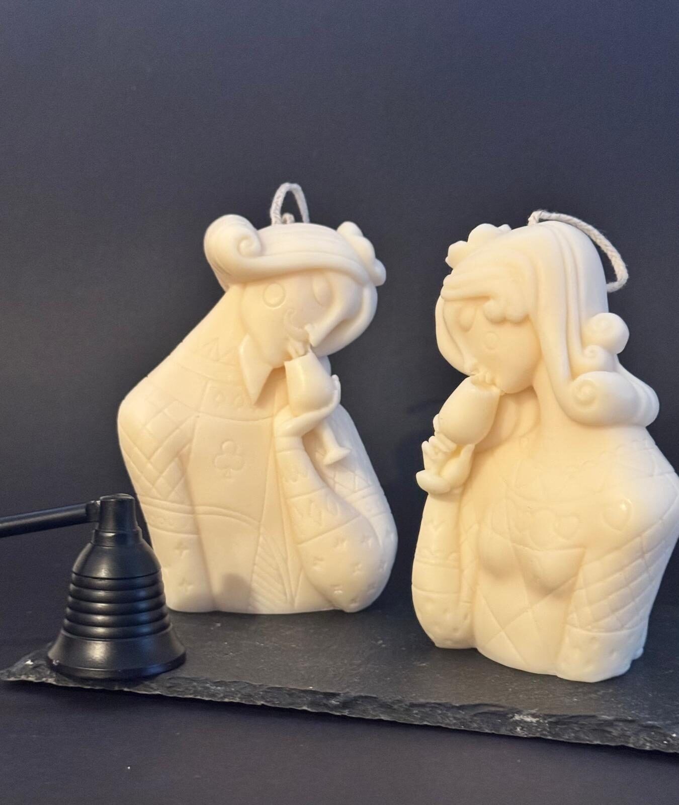 Svece KV Candles, figūru / dekoratīvās, baltā krāsā — attēls 3