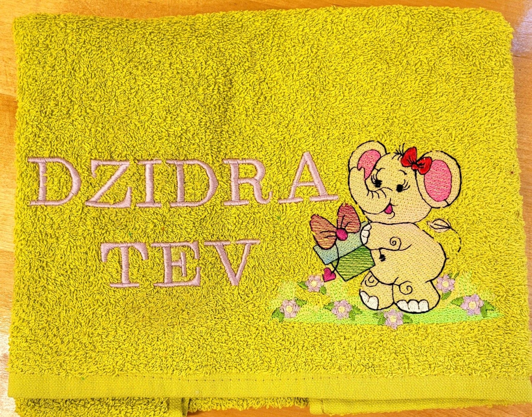 Dvielis Studija Pārsteigums, 50x90, kokvilna, dzeltenā krāsā