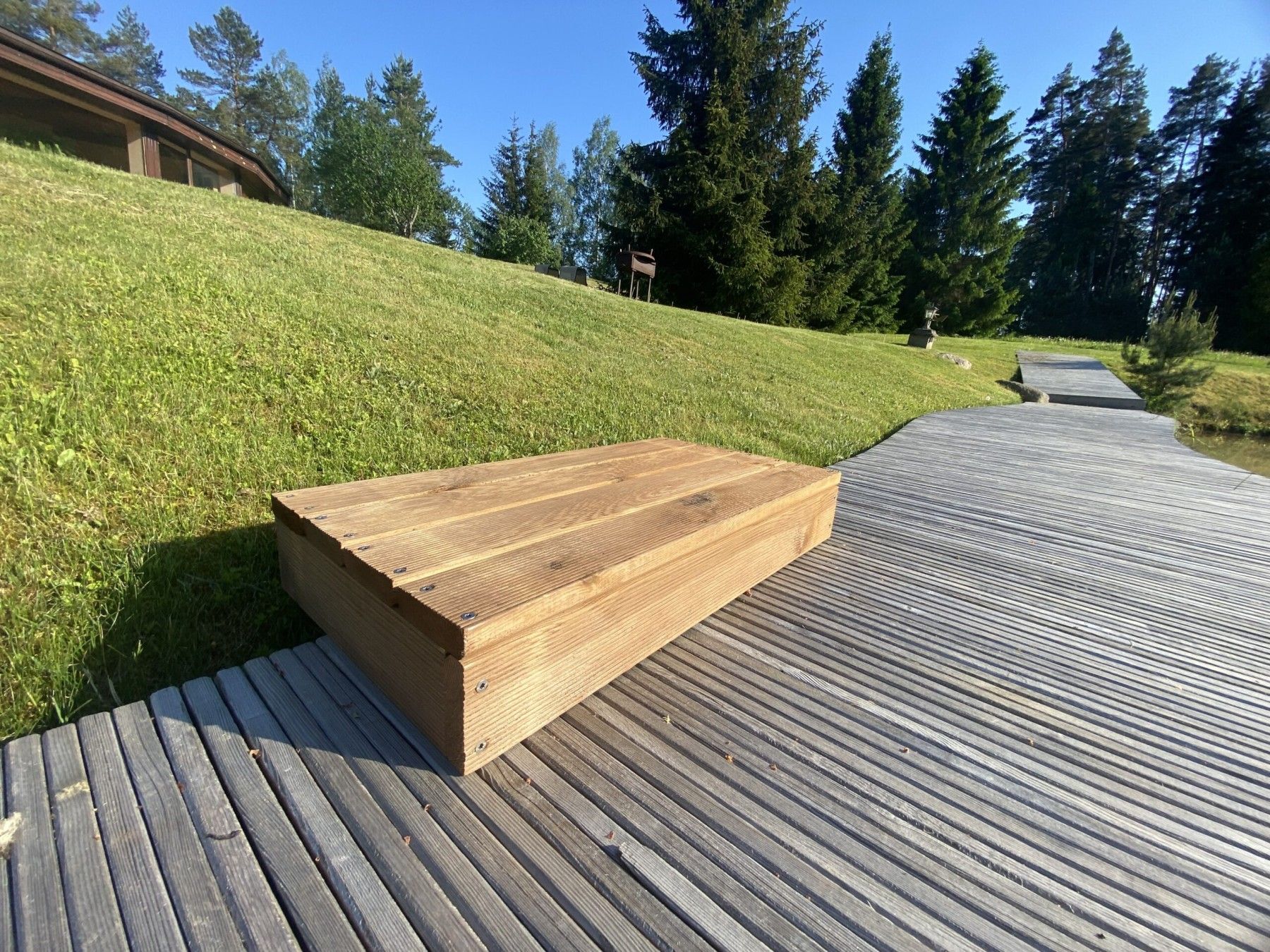 Pakāpieni Balustrāde, platums 40 cm, garums 75 cm, koks — attēls 3