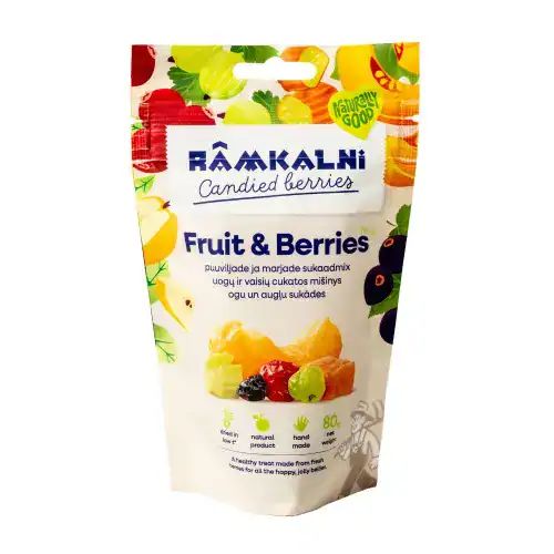 Ogu un augļu sukādes (asorti), 80 g