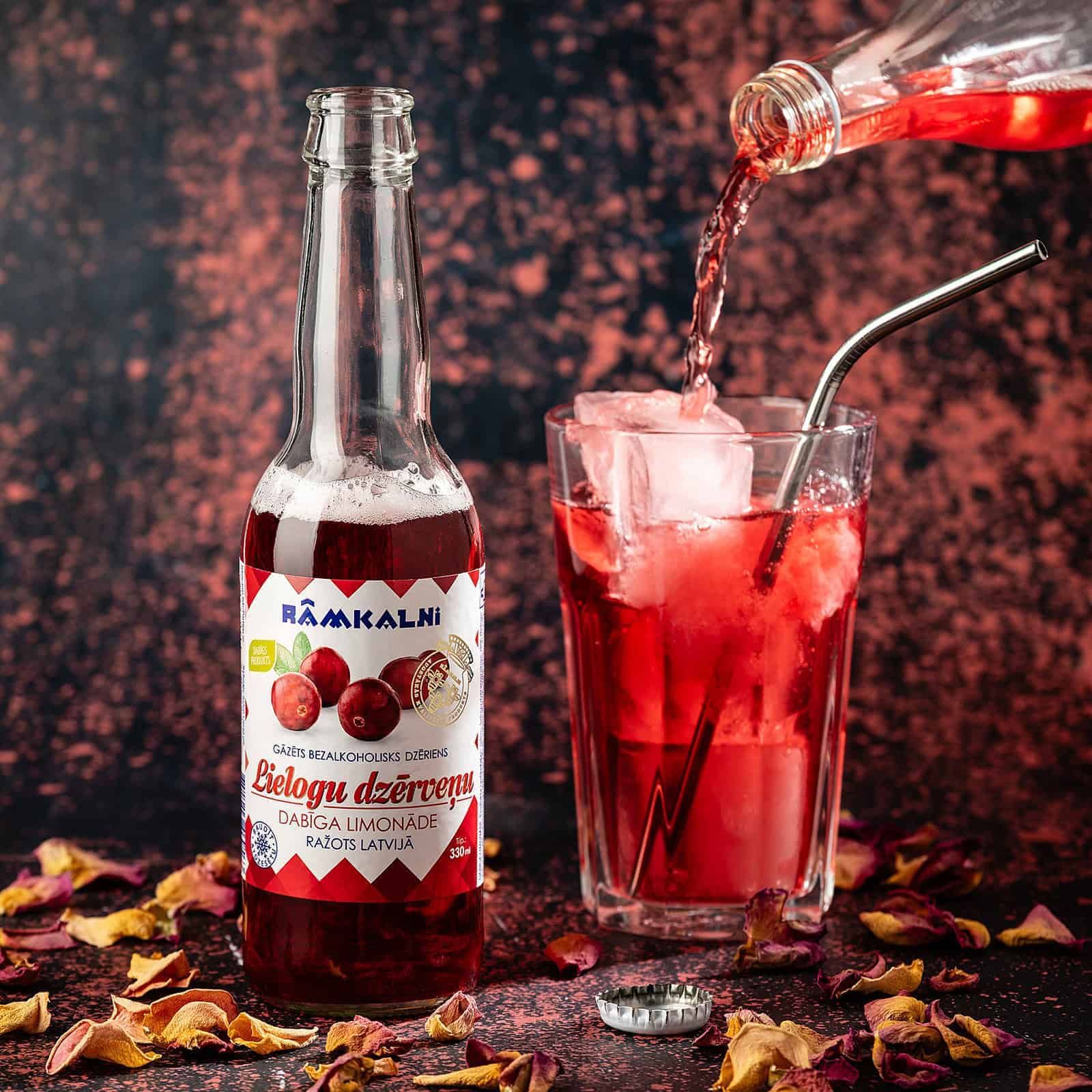 Lielogu dzērveņu limonāde, 20 × 330 ml — attēls 2