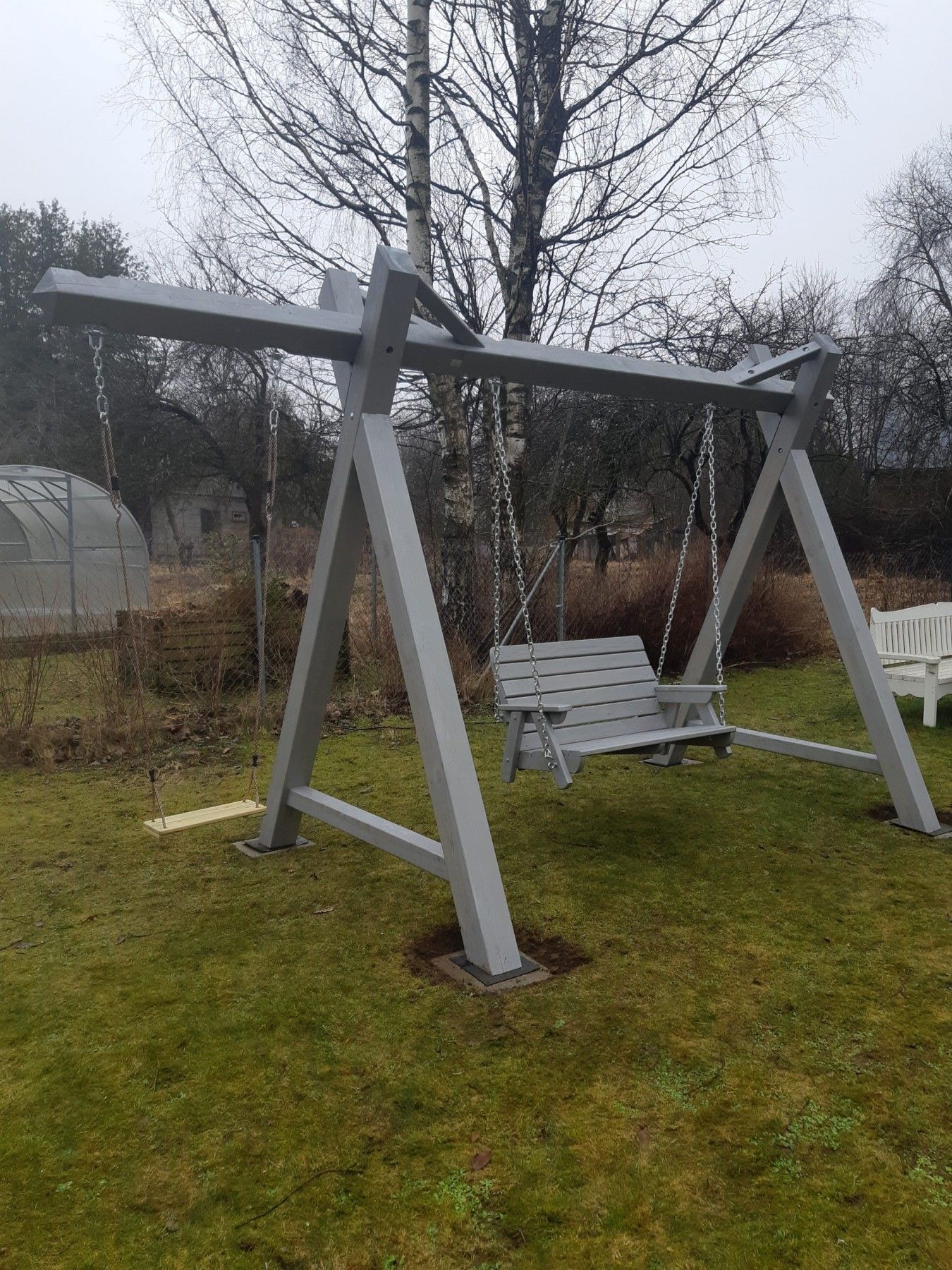 Šūpuļkrēsls Timber Dream, 2 vietas, platums 460 cm, koks