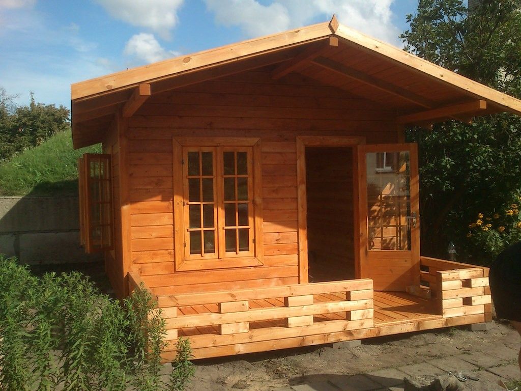 Dārza māja no koka, 25 m²
