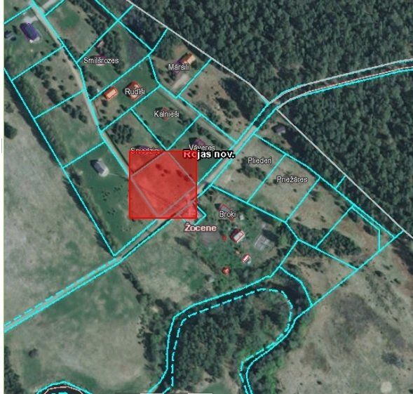 Zemes gabals 2425 m², Žocene — attēls 4