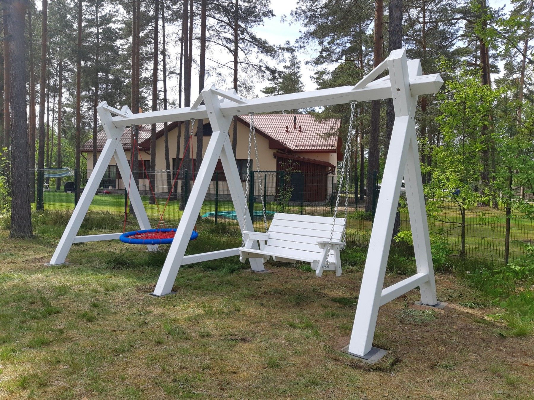 Šūpuļkrēsls Timber Dream, 2 vietas, platums 600 cm, koks — attēls 2