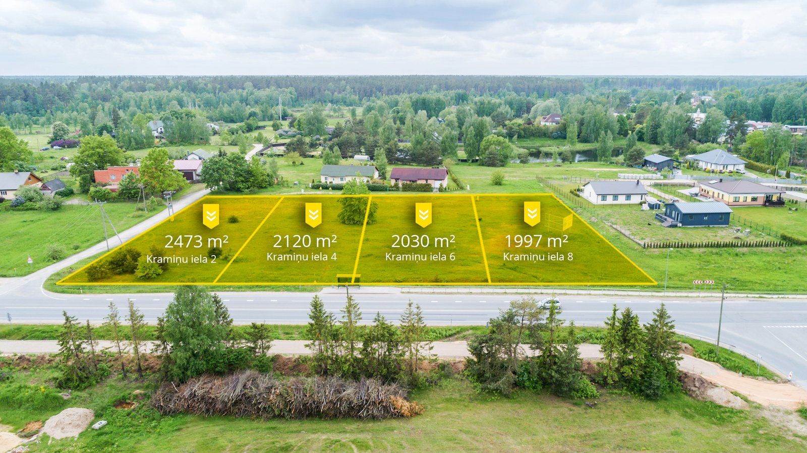 Zemes gabals 2106 m², Kramiņu iela 8, Ķekavas pagasts