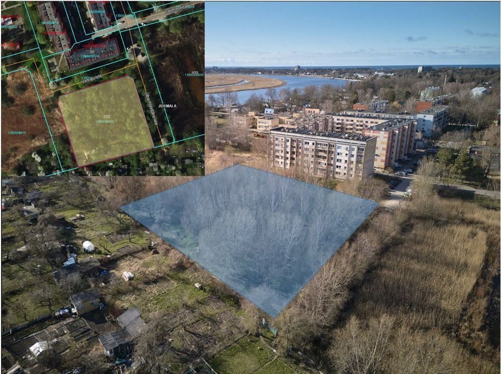 Zemes gabals 5198 m², Jāņa Pliekšāna iela 102, Jūrmala