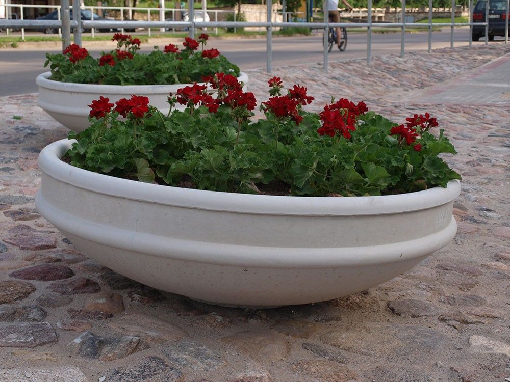 Puķu pods Podi.lv, Ø 125 cm, augstums 45 cm, betons — attēls 3