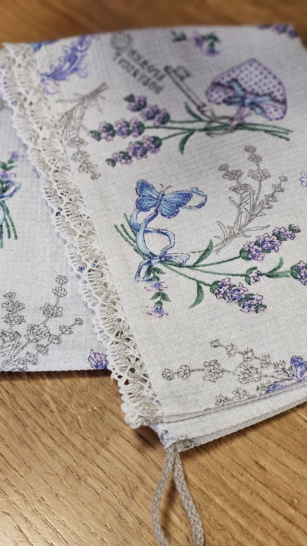 Dvielis MiPe Design, kokvilna, violetā krāsā — attēls 4