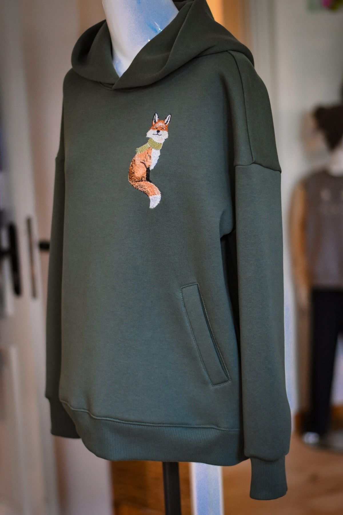 Sieviešu džemperis PIENALOTÉ, XS, S, M, L, XL, haki krāsā — attēls 3