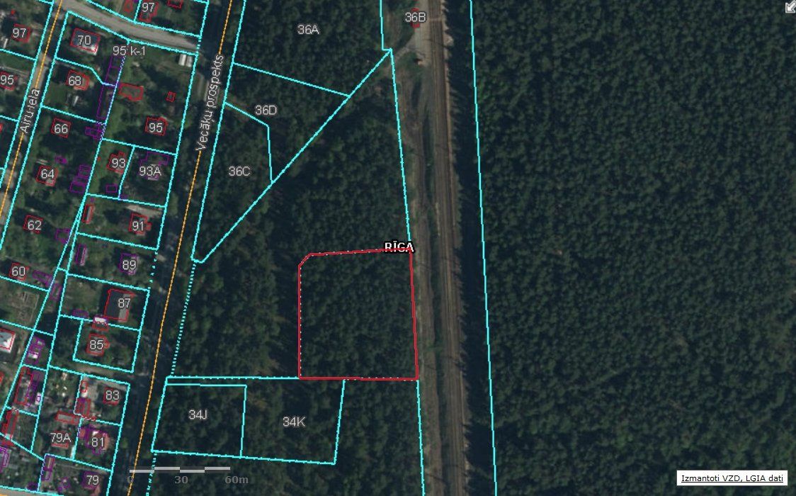 Zemes gabals 5165 m², Vecāķu prospekts, Rīga — attēls 5
