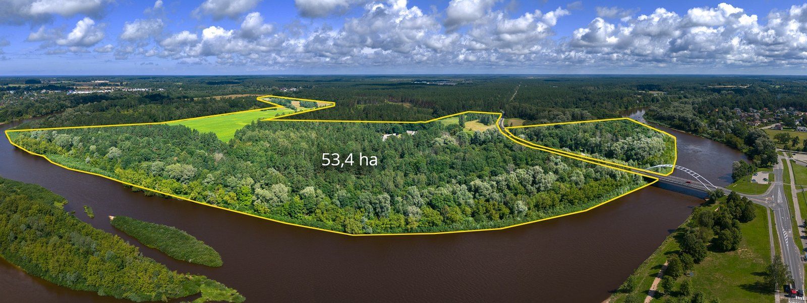 Zemes gabals 53,4 ha, Ieļi, Kadaga — attēls 2