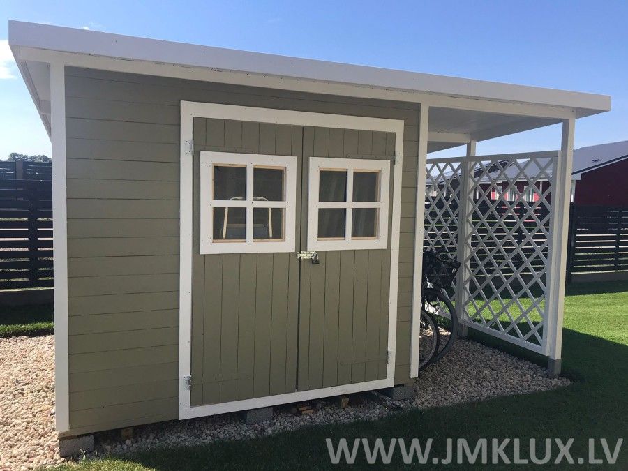 Šķūnis no koka, 9,8 m² — attēls 4