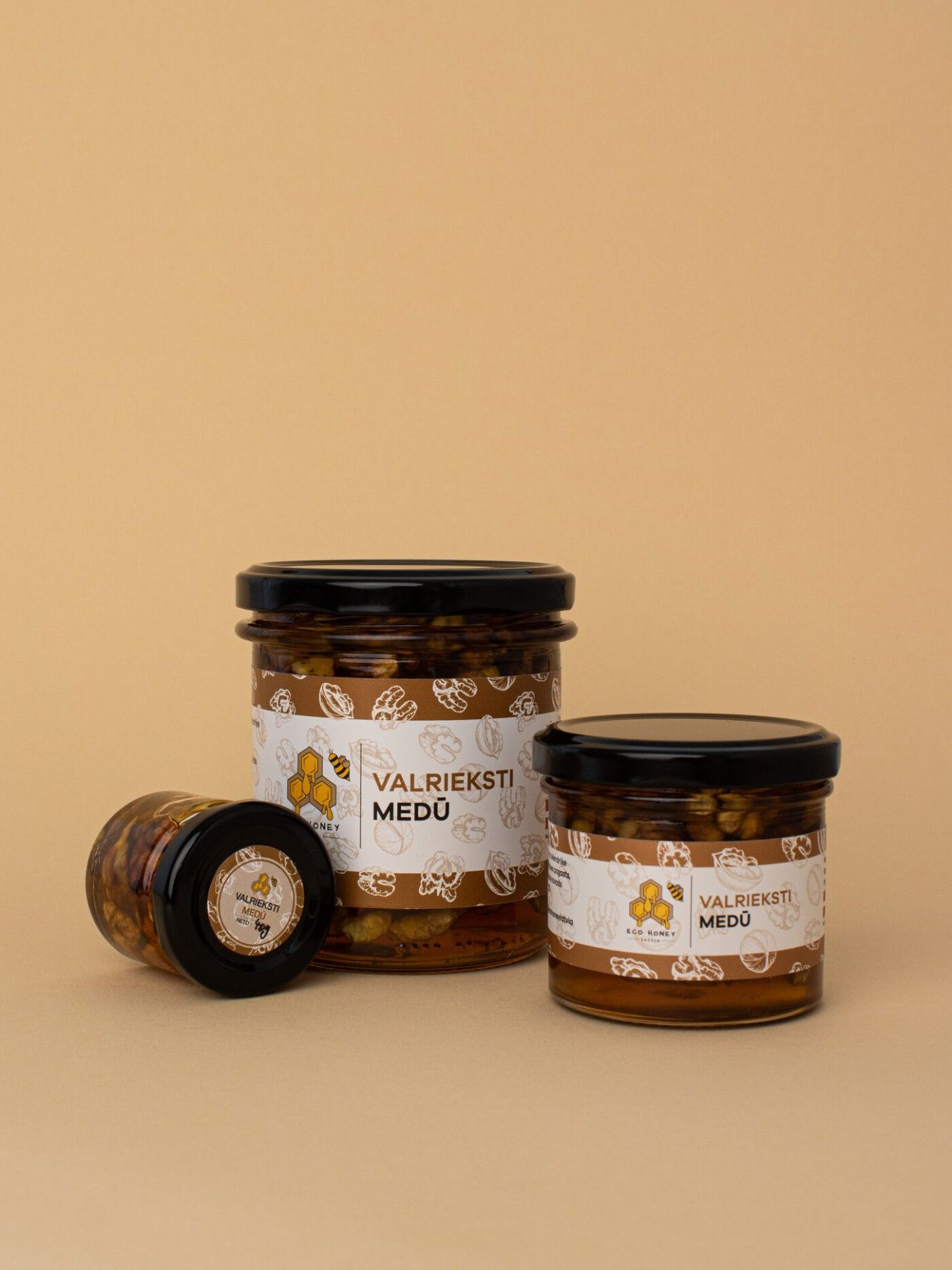 Medus ar piedevām EcoHoney Latvia, 400 g, šķidrs