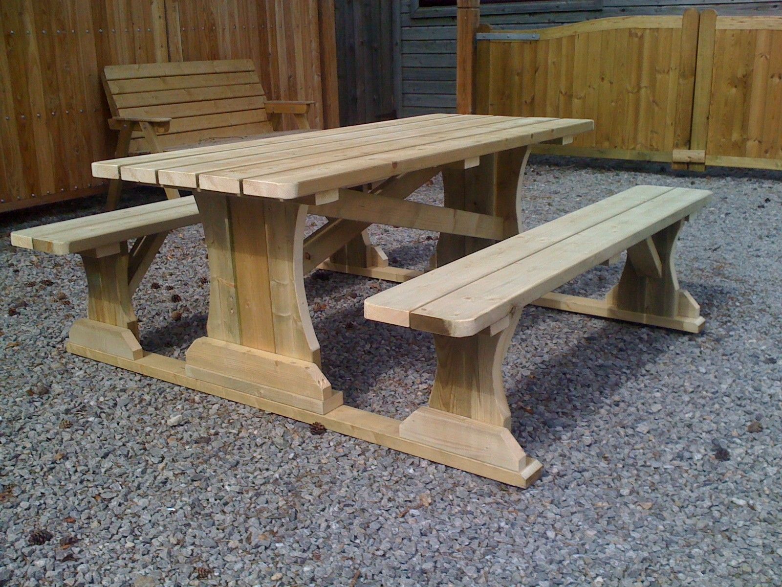 Dārza galds Timber Dream Liepāja, platums 138 cm, koks