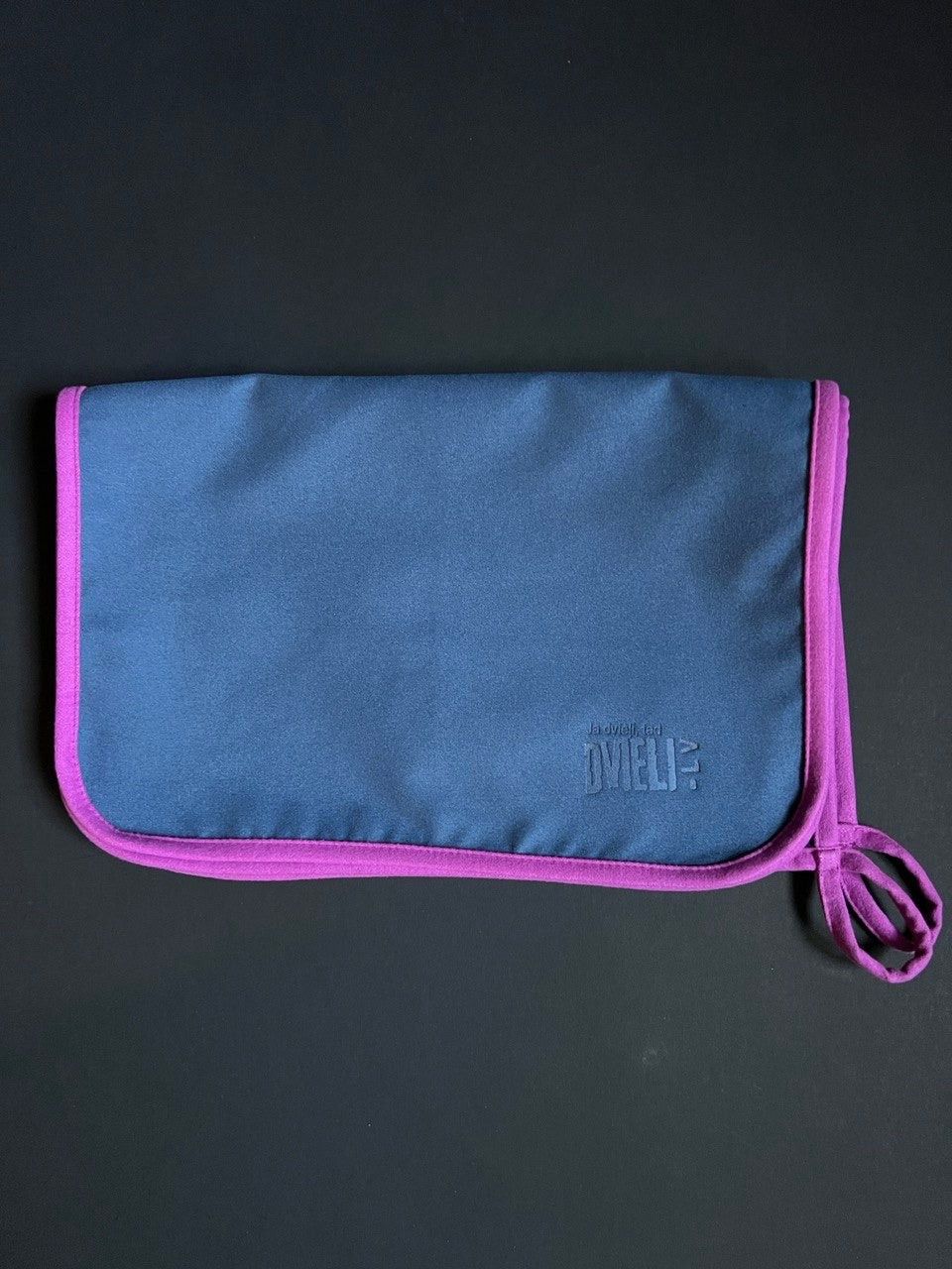 Dvielis DVIELI.LV, mikrošķiedra, zilā, violetā krāsā — attēls 2