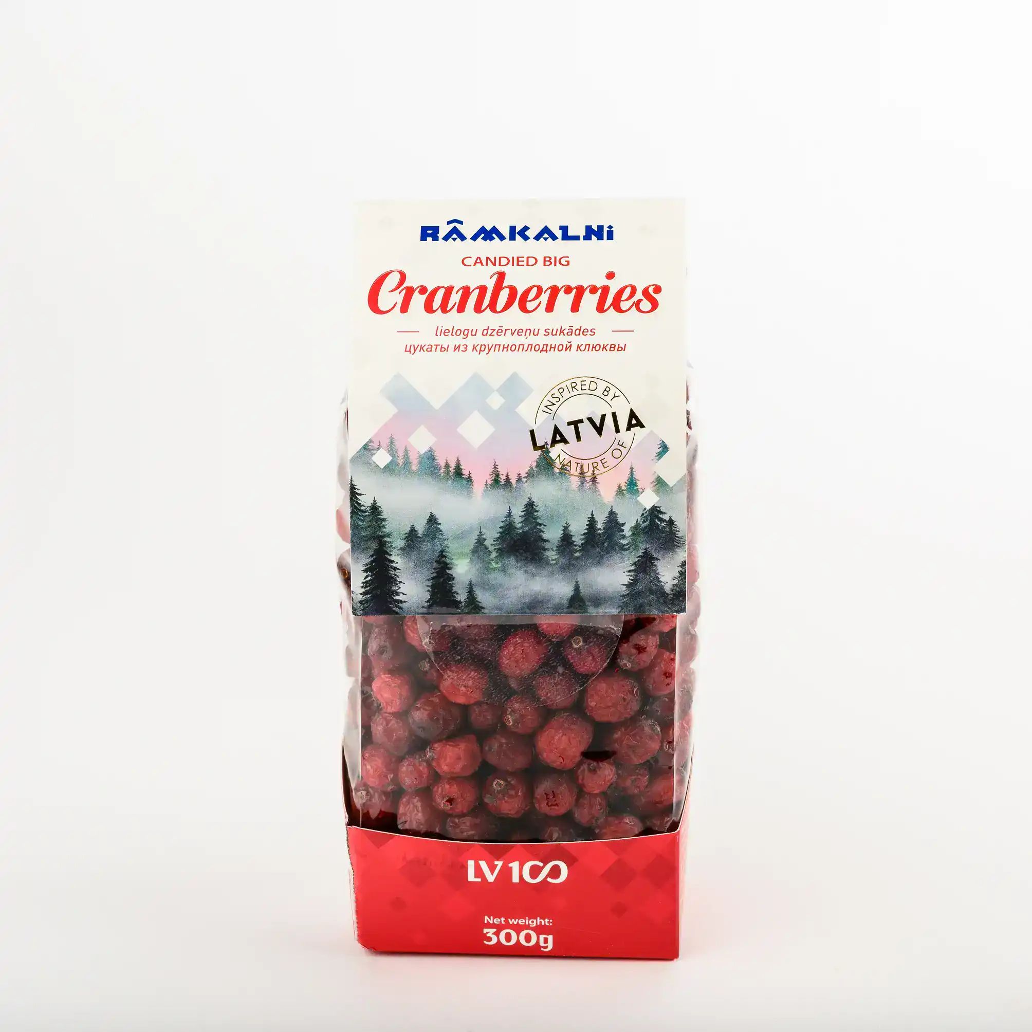 Lielogu dzērveņu sukādes, 300 g